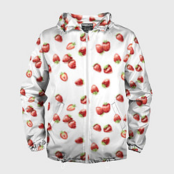 Мужская ветровка Клубничка, паттерн