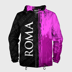 Ветровка с капюшоном мужская Roma pro football: по-вертикали, цвет: 3D-черный
