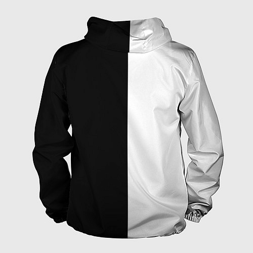 Мужская ветровка MINIMALISM - BLACK AND WHITE / 3D-Черный – фото 2