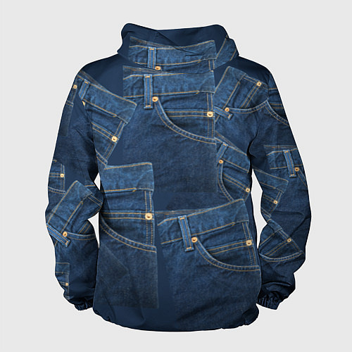 Мужская ветровка Джинсовка jeans / 3D-Черный – фото 2