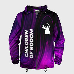 Ветровка с капюшоном мужская Children of Bodom violet plasma, цвет: 3D-черный