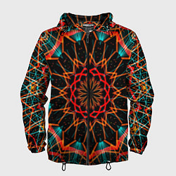Мужская ветровка Фрактальная мандала