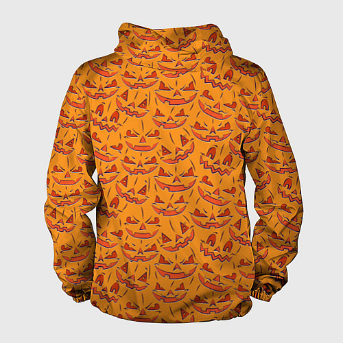 Мужская ветровка Halloween Pumpkin Pattern / 3D-Черный – фото 2