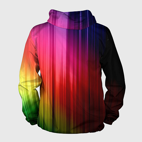 Мужская ветровка Цветной спектр / 3D-Черный – фото 2