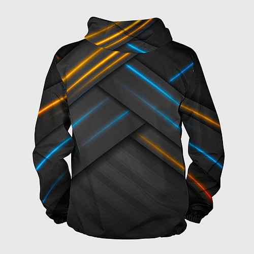 Мужская ветровка Переплетение полос / 3D-Черный – фото 2