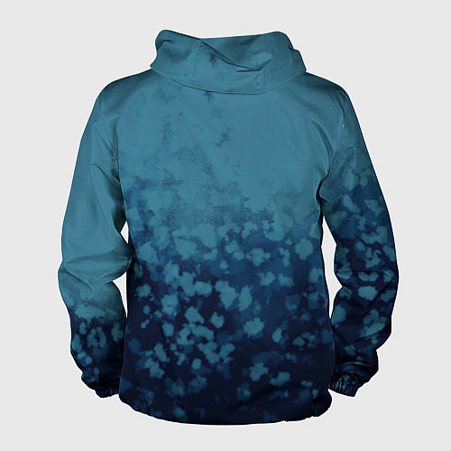 Мужская ветровка Абстракция синий / 3D-Черный – фото 2