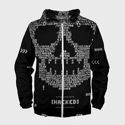 Мужская ветровка Hacked skull