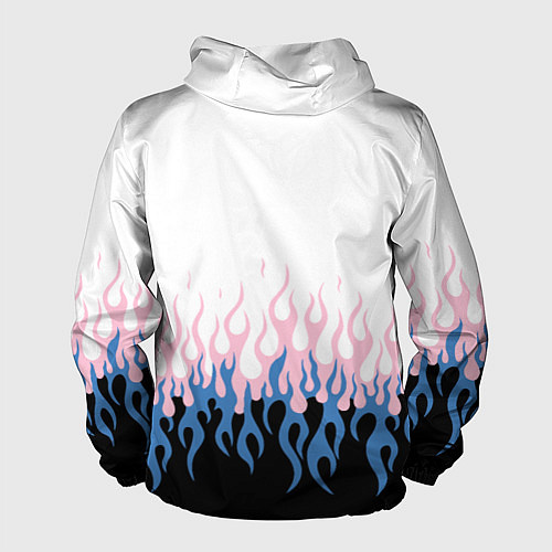 Мужская ветровка Ледяное пламя / 3D-Черный – фото 2