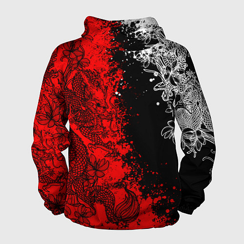 Мужская ветровка Пауэр и драконы / 3D-Черный – фото 2