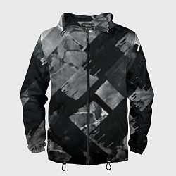 Мужская ветровка Серые полосы