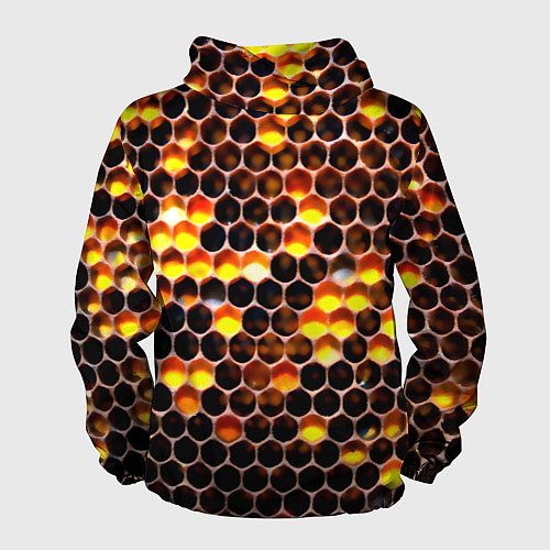 Мужская ветровка Медовые пчелиные соты / 3D-Черный – фото 2