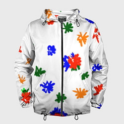 Ветровка с капюшоном мужская Мамин художник, цвет: 3D-черный