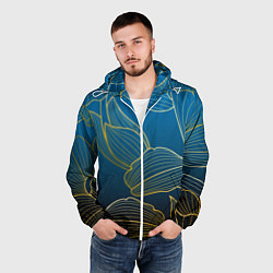 Ветровка с капюшоном мужская Vanguard floral pattern, цвет: 3D-белый — фото 2