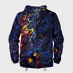 Мужская ветровка Размытые космические краски