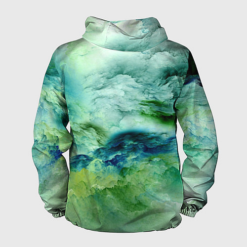 Мужская ветровка Зеленые туманы / 3D-Черный – фото 2
