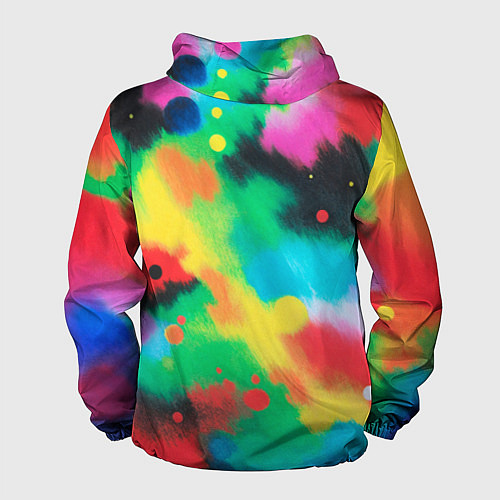 Мужская ветровка Абстракция Карандашом / 3D-Черный – фото 2