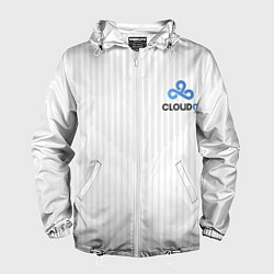 Ветровка с капюшоном мужская Cloud9 white, цвет: 3D-белый