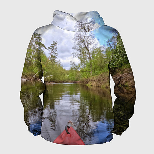 Мужская ветровка Красная байдарка / 3D-Черный – фото 2