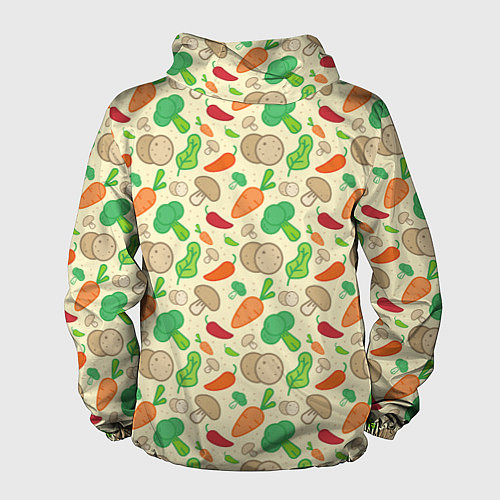 Мужская ветровка Овощной рецепт / 3D-Черный – фото 2