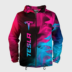 Мужская ветровка Tesla - neon gradient: по-вертикали