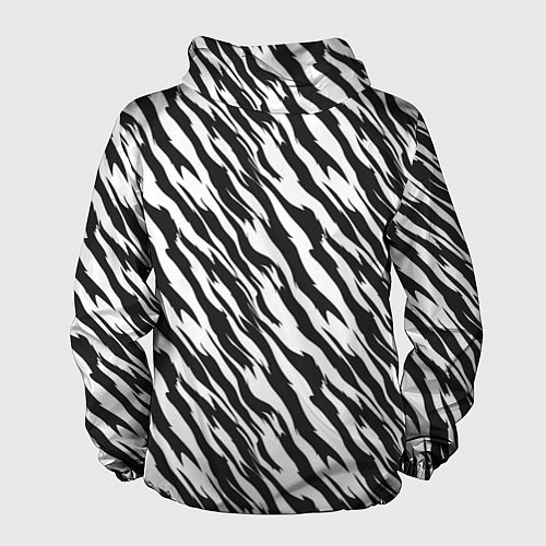Мужская ветровка Полосатая шкура зебры / 3D-Черный – фото 2