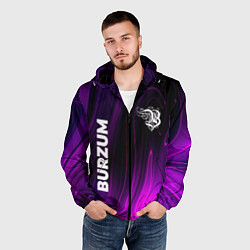 Ветровка с капюшоном мужская Burzum violet plasma, цвет: 3D-черный — фото 2