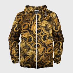 Мужская ветровка Золотые китайские драконы