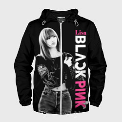 Ветровка с капюшоном мужская Blackpink Beautiful Lisa, цвет: 3D-белый