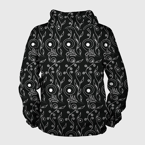 Мужская ветровка Black style pattern / 3D-Черный – фото 2