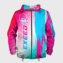 Мужская ветровка Exeed neon gradient style: по-вертикали