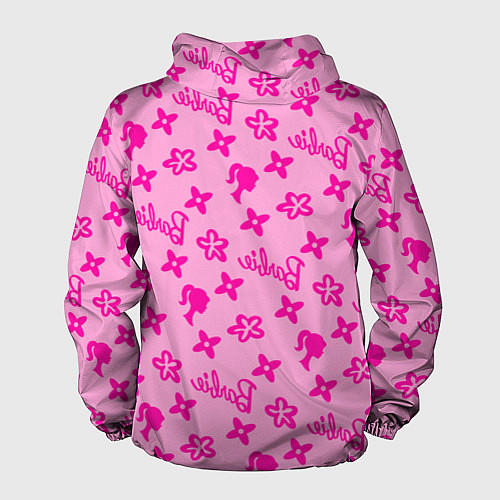 Мужская ветровка Барби паттерн розовый / 3D-Черный – фото 2
