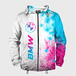 Мужская ветровка BMW neon gradient style: по-вертикали