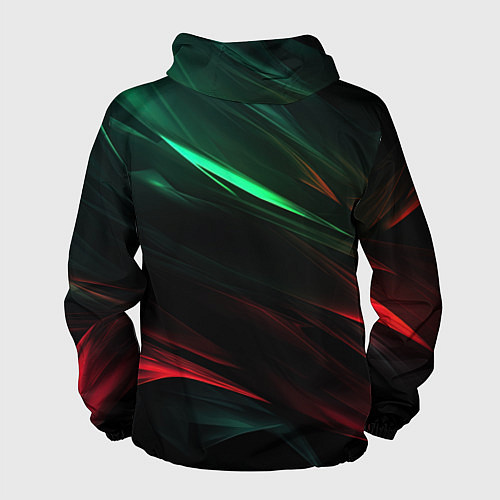 Мужская ветровка Dark red and green / 3D-Черный – фото 2