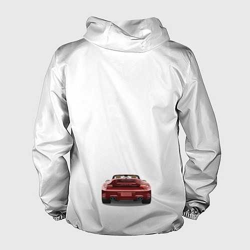 Мужская ветровка Porsche car / 3D-Черный – фото 2