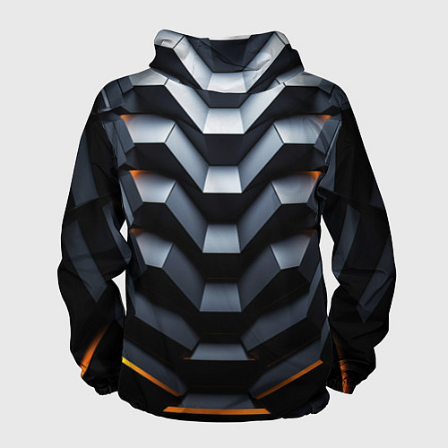 Мужская ветровка Объемная конструкция / 3D-Черный – фото 2