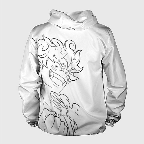 Мужская ветровка Ван пис - Луффи гир 5 / 3D-Черный – фото 2