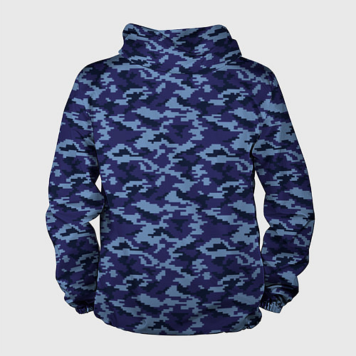 Мужская ветровка Камуфляж охрана - Сергей / 3D-Черный – фото 2