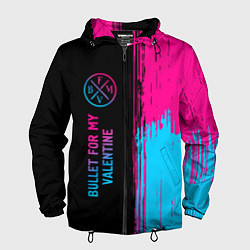 Мужская ветровка Bullet For My Valentine - neon gradient: по-вертик