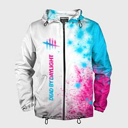 Мужская ветровка Dead by Daylight neon gradient style: по-вертикали