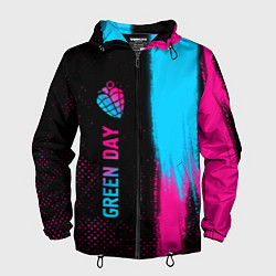 Мужская ветровка Green Day - neon gradient: по-вертикали