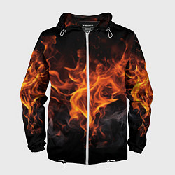 Мужская ветровка Огонь и дым
