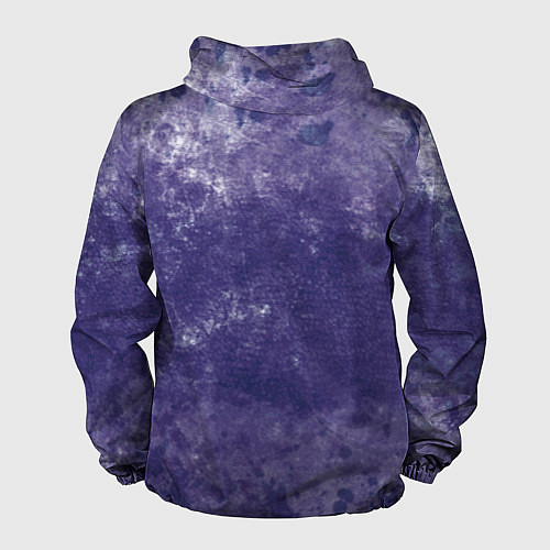 Мужская ветровка Абстракция - violet color background / 3D-Черный – фото 2