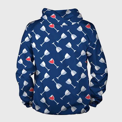 Мужская ветровка Бокальчик винишка / 3D-Черный – фото 2