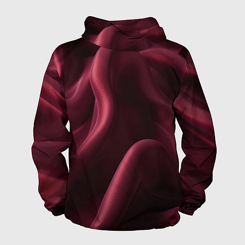 Мужская ветровка Бордовый шелк / 3D-Черный – фото 2