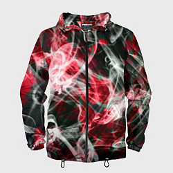 Мужская ветровка Серые узоры дым