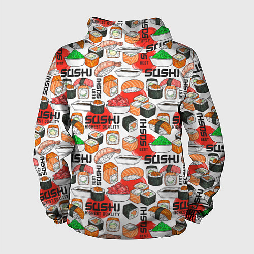 Мужская ветровка Best sushi / 3D-Черный – фото 2