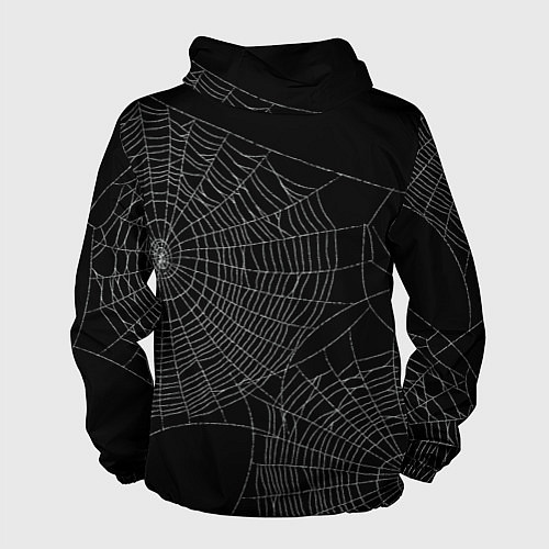 Мужская ветровка Spider паутина / 3D-Черный – фото 2