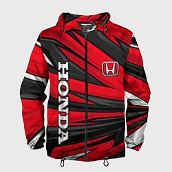 Ветровка с капюшоном мужская Red sport - honda, цвет: 3D-черный