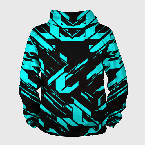 Мужская ветровка Айзек стиль неоновый броня / 3D-Черный – фото 2