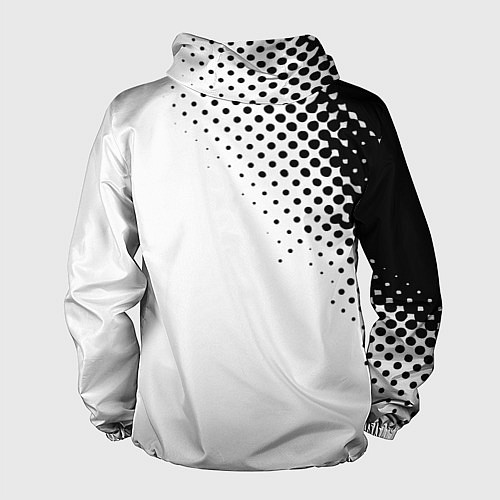 Мужская ветровка Juventus sport black geometry / 3D-Черный – фото 2